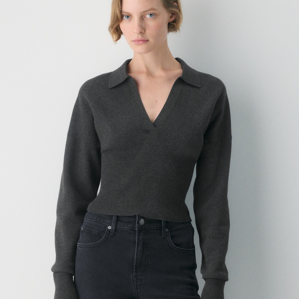 Wilfred Ginny Polo Sweater Heather Galaxy
